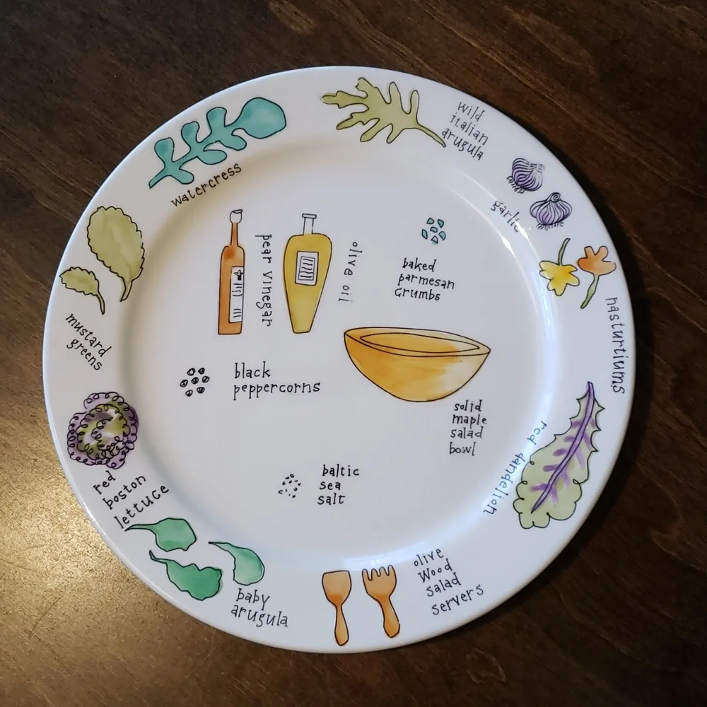 Ursula Dodge Salad Days Luncheon Salad Plates Set of 4
